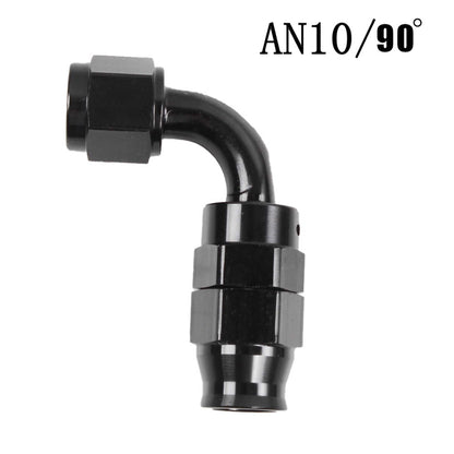 AN6 AN8 AN10 Straight 45 90 180 Degree Oil Fuel Swivel Hose End Fitting Oil Hose End Adaptor Kit