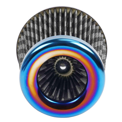 Universal 76mm High Performance Cold Air Filter Clamp-On Air Intake Filter Washable Filter