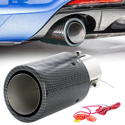 Universal Car Luminous Tail Throat LED Flaming Luminous Silencer Exhaust Tips