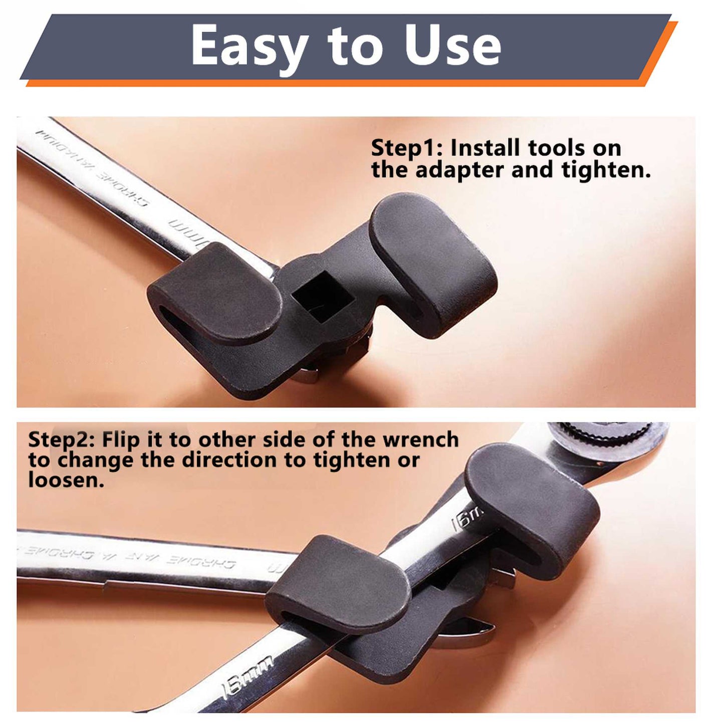 2PCS Wrench Extender for 1/2 Inch Drive Breaker Bars/21 mm Hex Tools Kti 49403 Wrench Extender Adaptor