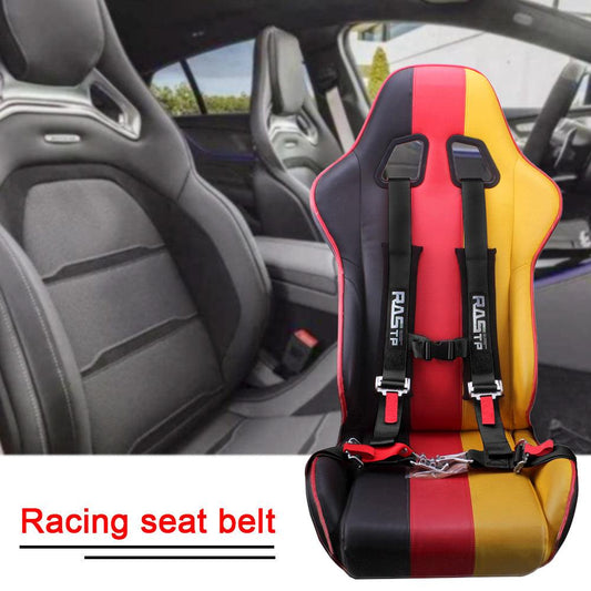 4 Point Safety Harness Racing Seat Belt with Comfort Heavy Duty Shoulder Pads