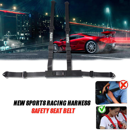 4 Point UTV Seat Belt Go Kart Harness 2 Inch Straps EZ Buckle