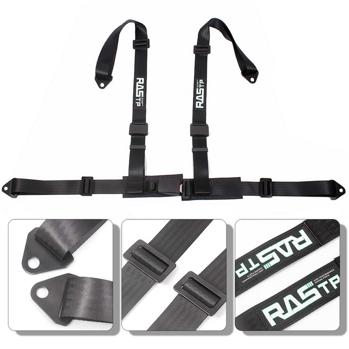 4 Point UTV Seat Belt Go Kart Harness 2 Inch Straps EZ Buckle