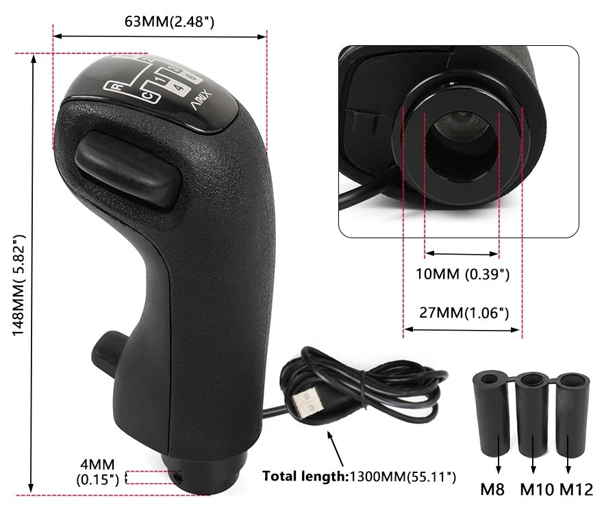 USB American Truck Simulator Shifter for ATS & ETS2 Compatible with Logitech G29 G27 G25 G920
