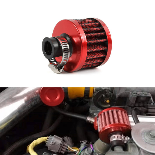Universal 12mm Air Filter Vent Crankcase Breathe Filter with Clamp