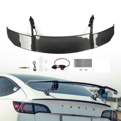 Electric Lift Rear Spoiler Rear Trunk Carbon Fiber Spoiler