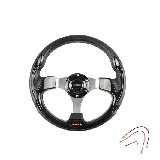 13Inch/320mm Sport Steering Wheel Flat Bottom 6 Bolt with Horn