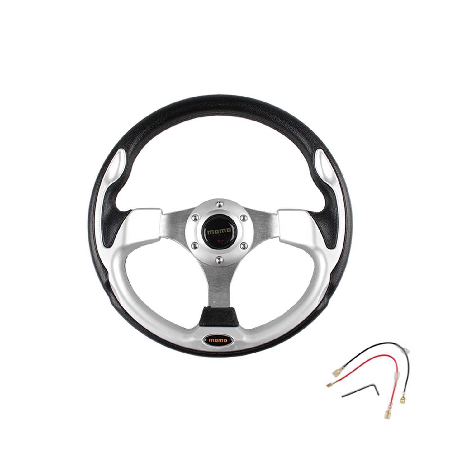 13Inch/320mm Sport Steering Wheel Flat Bottom 6 Bolt with Horn