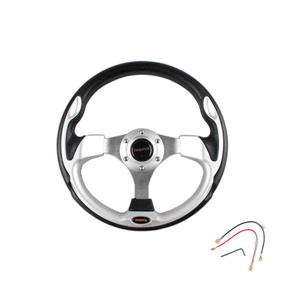 13Inch/320mm Sport Steering Wheel Flat Bottom 6 Bolt with Horn