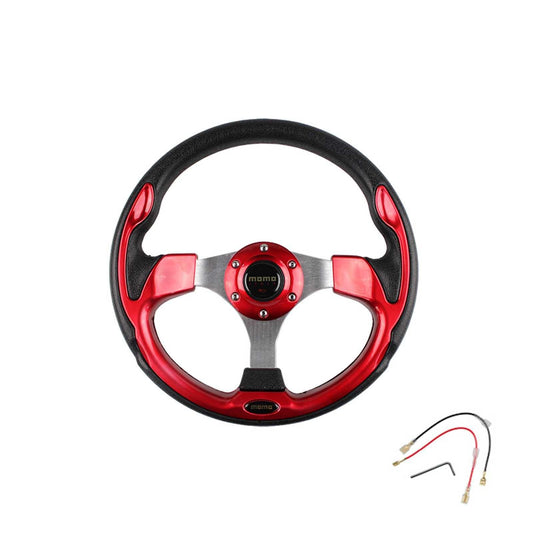 13Inch/320mm Sport Steering Wheel Flat Bottom 6 Bolt with Horn