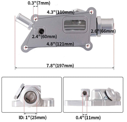 Upper Coolant Housing with Elbow Filler Neck Hose for K-Series K20Z3 K24