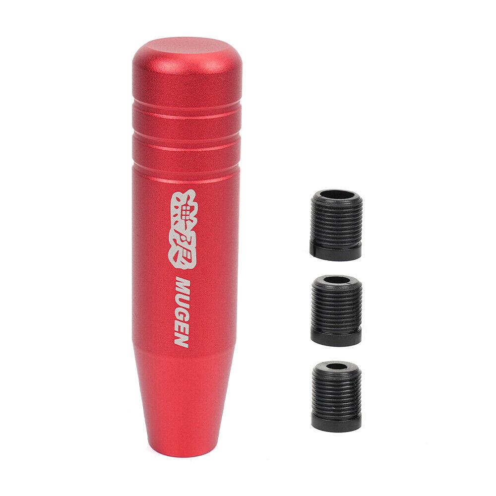 Universal Aluminum Manual Long Gear Stick Shift Knob Shifter with 3 Adapter