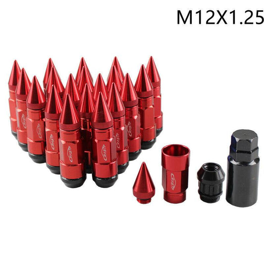 20Pcs Anti Theft Wheel Lug Nuts M12x1.25/1.5 with Spike Extended Tuner Nut