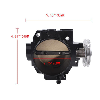 70MM Throttle Body Assembly with Sensor Compatible with Acura Honda DC5 EP3 FG FA K-Series K20 Swap