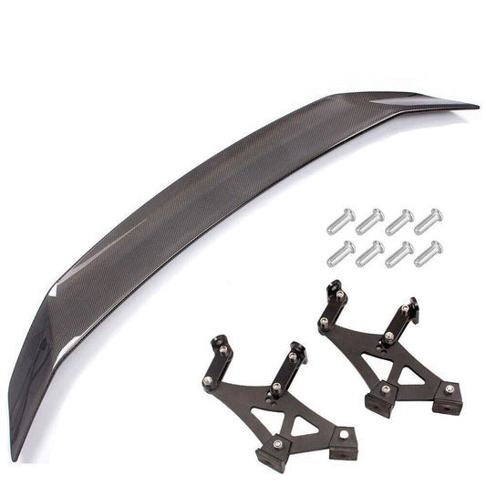 53 Inch Tesla Carbon Fiber Spoiler Trunk Lid Spoiler with Tail Bracket