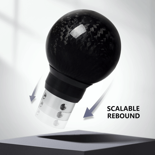 Universal Aluminum Push Button Shift Knob with Button Shifter Lever Head