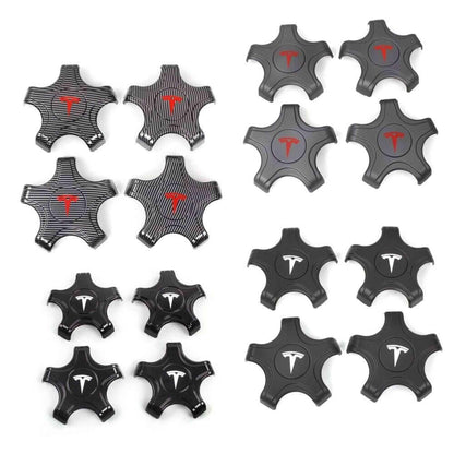 4Pcs Carbon Fiber Tesla Model 3 Wheel Center Hub Caps