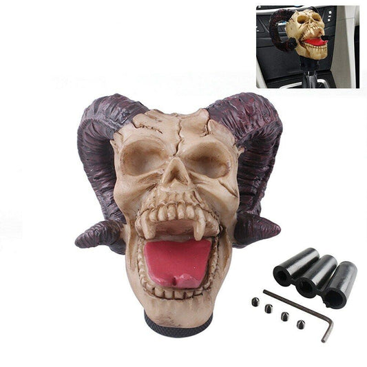 Horns Skull Shift Knob Resin Gear Shifter Knobs