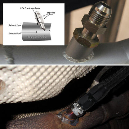 Universal Stainless Steel E-VAC Scavenger Kit Includes T304 SS E-VAC Fitting