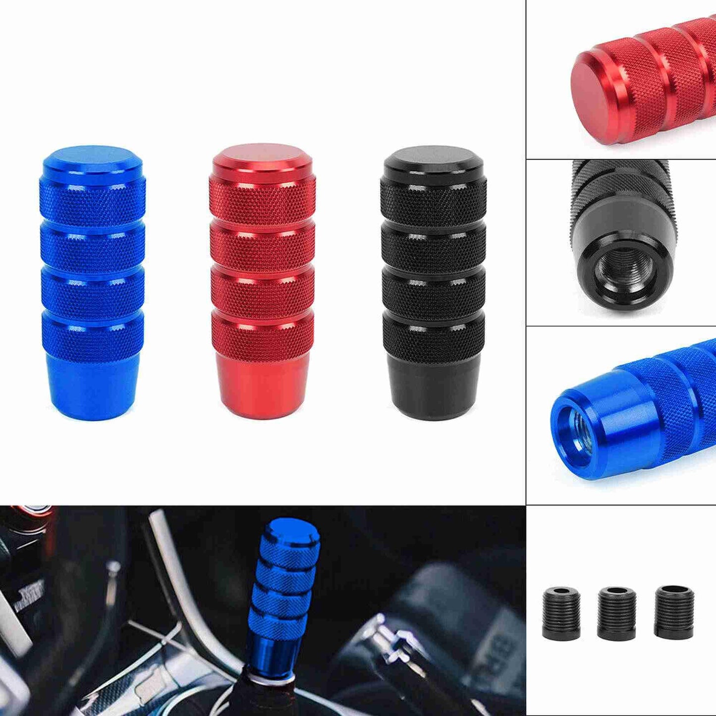 Universal Aluminum Long Gear Shift Knob Manual Gear Stick