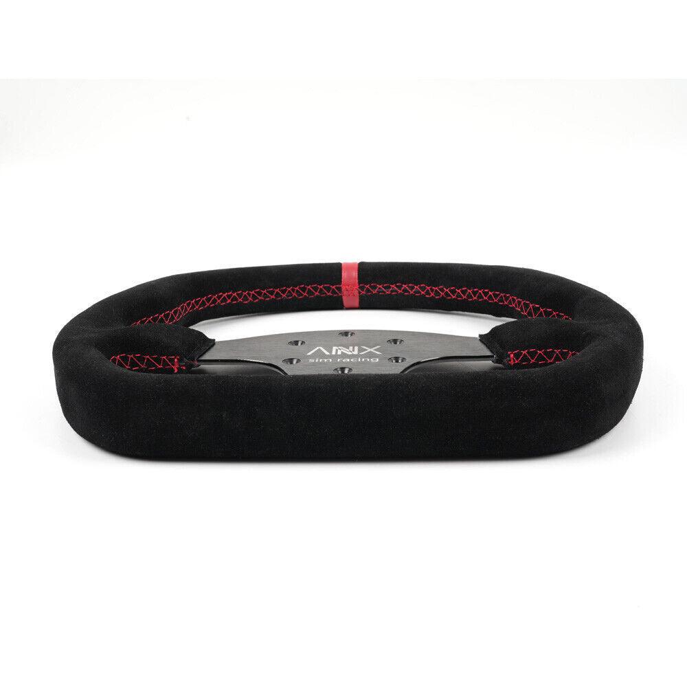 13 Inch D Shape PC Gaming Steering Wheel Suede Leather