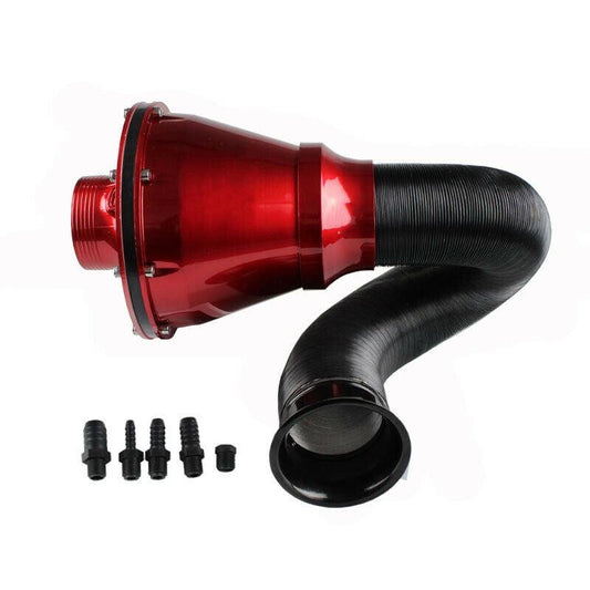 Universal 70mm Cold Air Filter Closed Intake System High-Flow Air Filter Kit