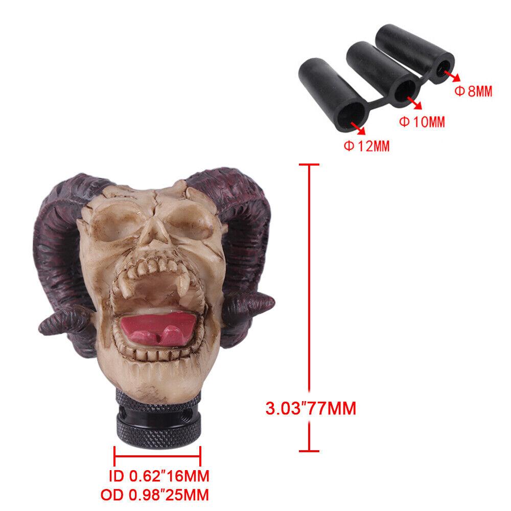 Horns Skull Shift Knob Resin Gear Shifter Knobs