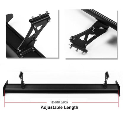 53 Inch GT Wing Racing Spoiler Rear Hatchback Adjustable Spoiler