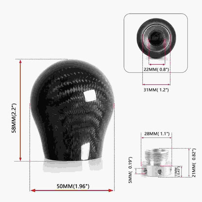 Universal Carbon Fiber Shift Knob Ball Gear Shift Knobs
