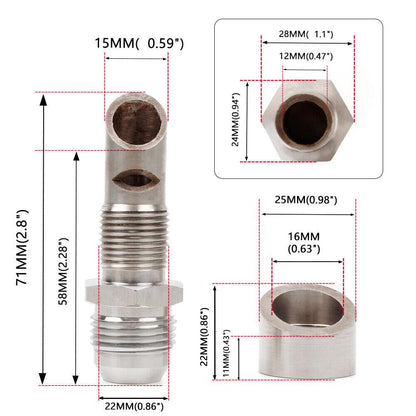 Universal Stainless Steel E-VAC Scavenger Kit Includes T304 SS E-VAC Fitting