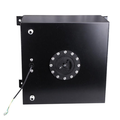 10 Gallon 40L Auxiliary Fuel Tank with Cap & Level Sender Polished Aluminum