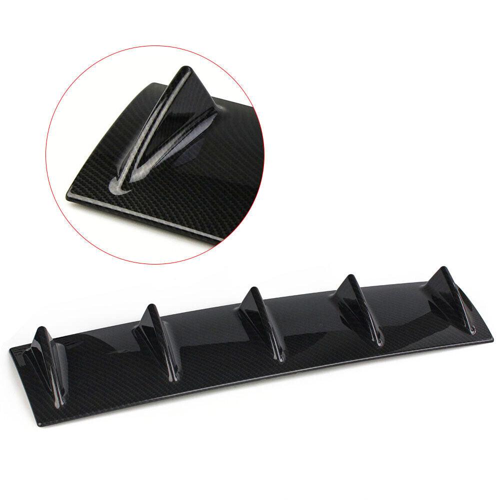 Universal 5 Fin Shark Fin Rear Bumper Lip Diffuser