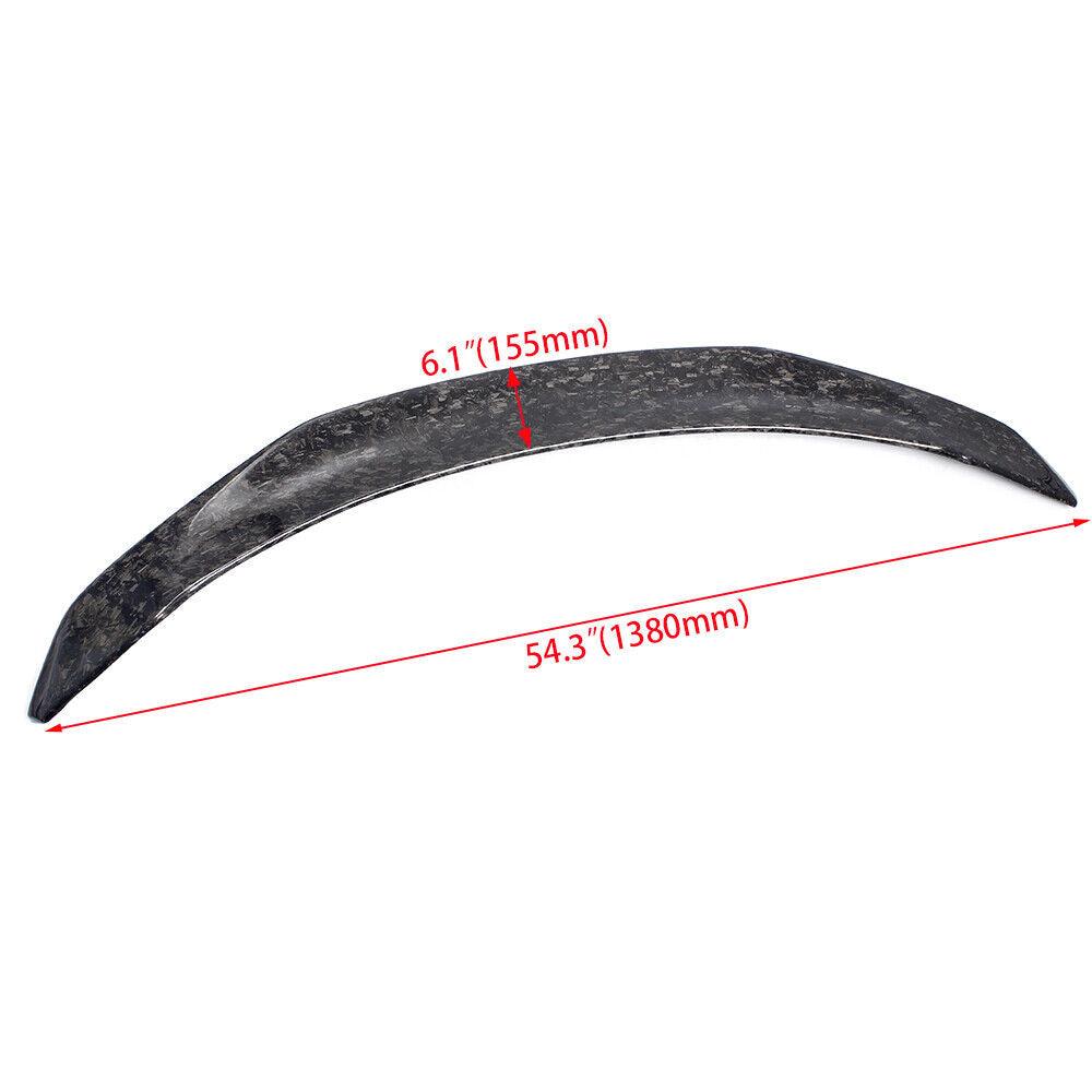 2017-2021 Tesla Model 3 Spoiler Forged Carbon Fiber V Style