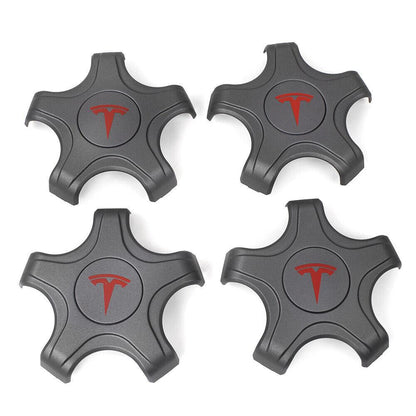 4Pcs Carbon Fiber Tesla Model 3 Wheel Center Hub Caps