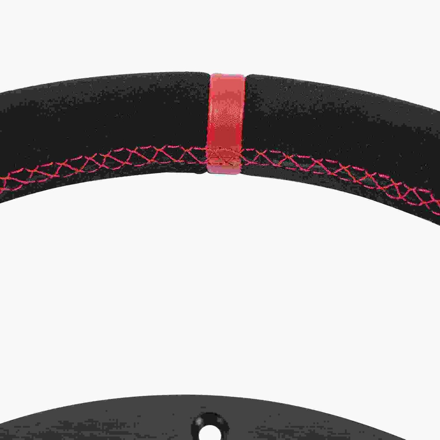 13 Inch D Shape PC Gaming Steering Wheel Suede Leather