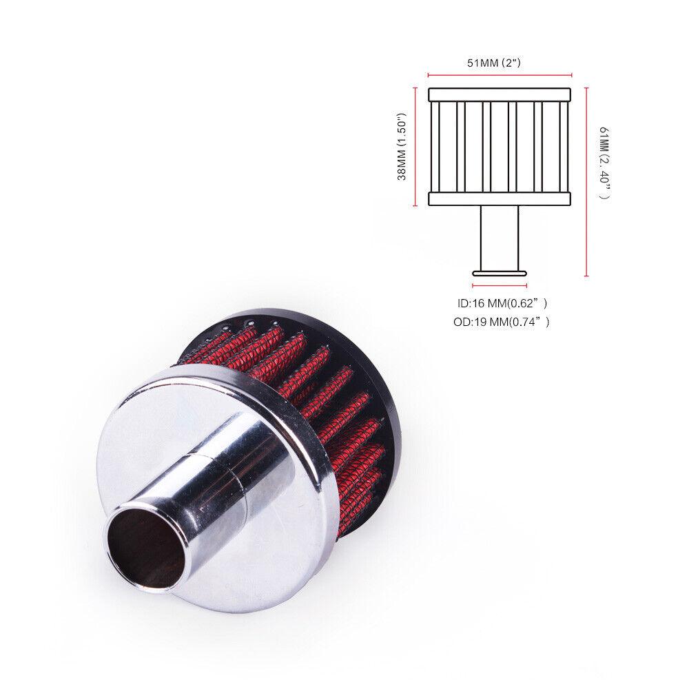 3/4 Inch Car Cold Air Intake Filter High Flow Breather Filter