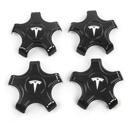 4Pcs Carbon Fiber Tesla Model 3 Wheel Center Hub Caps