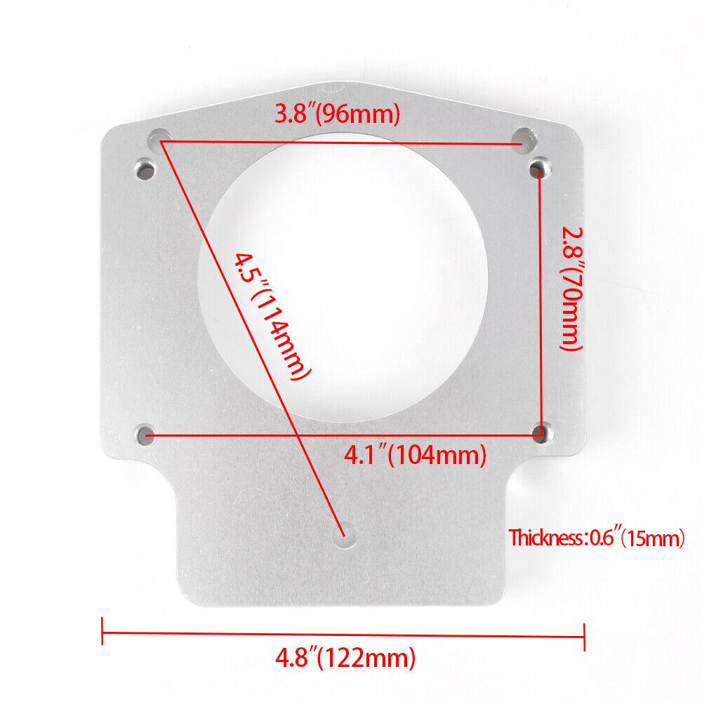 92MM Intake Manifold Throttle Body Spacer Adapter for LS1 LS2 LS6 LSX