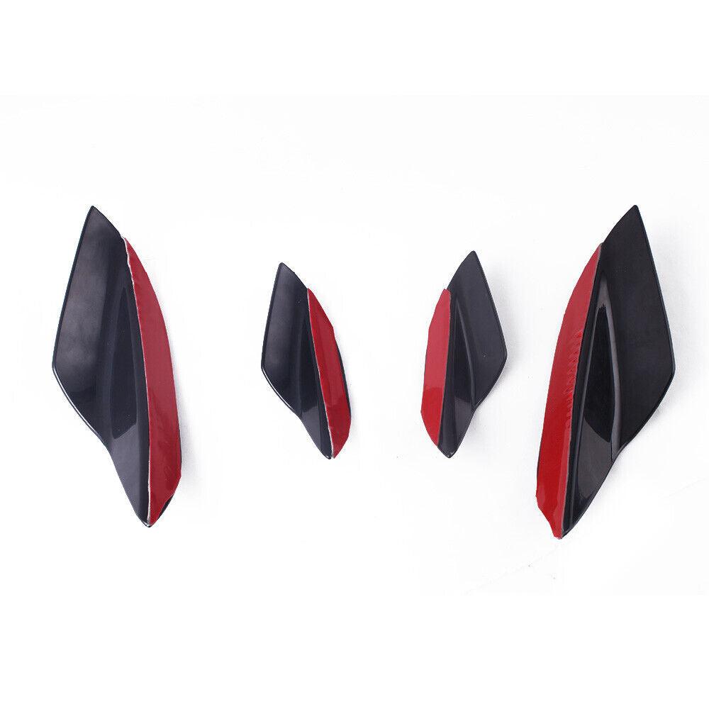 6Pcs Universal Front Bumper Spoiler Canards Decoration