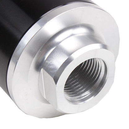 Inline Fuel Filter 30 Micron with 6AN 8AN 10AN Adapter Universal 58MM