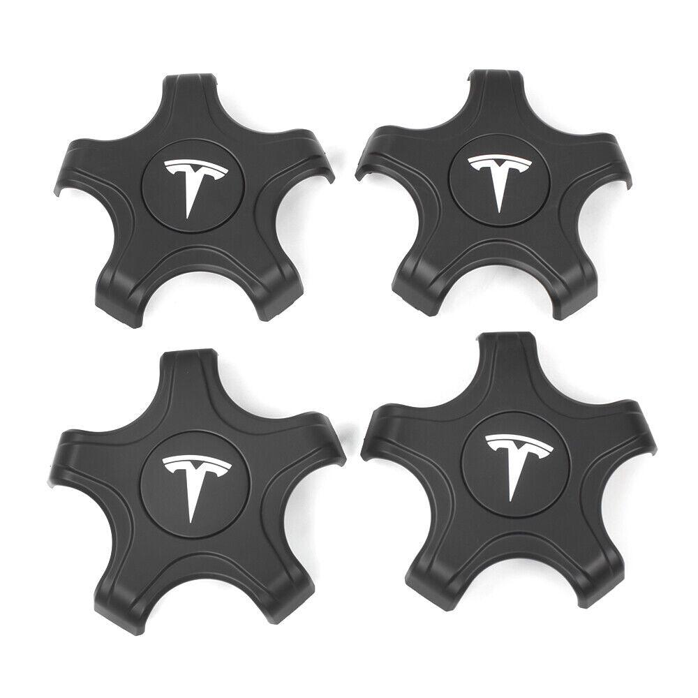 4Pcs Carbon Fiber Tesla Model 3 Wheel Center Hub Caps