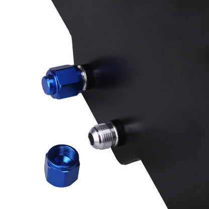 10 Gallon 40L Auxiliary Fuel Tank with Cap & Level Sender Polished Aluminum