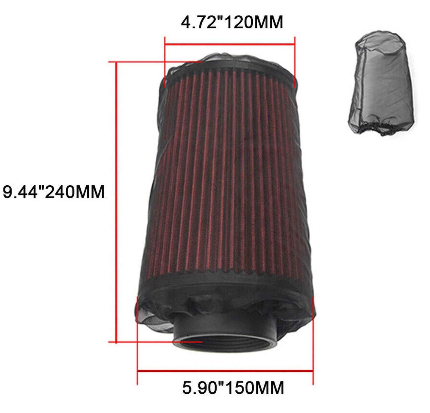 Universal Air Intake Filter Sock Cover Air Filter Protective Cover