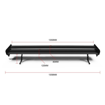 53 Inch Double Deck GT Wing Spoiler Adjustable Lightweight Car Spoiler