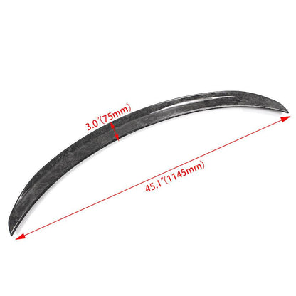 Tesla Model 3 Spoiler Forged Carbon Fiber Spoiler P Style