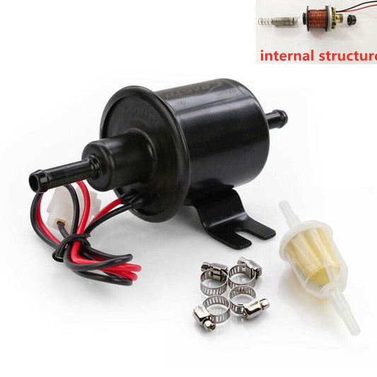 Universal Inline Fuel Pump HEP-02A 12V Low/High Pressure