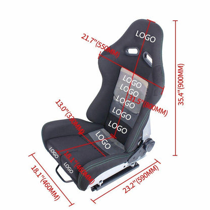 Racing Seats Adjustable Slider Back Cushion