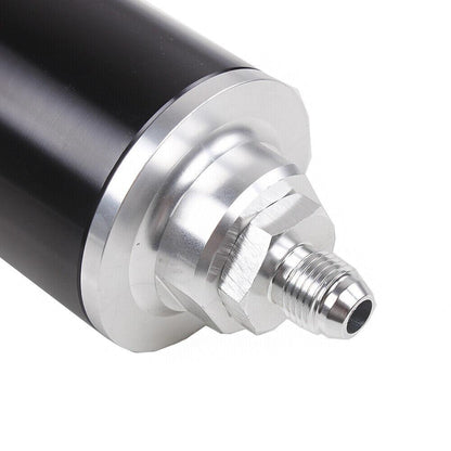 Inline Fuel Filter 30 Micron with 6AN 8AN 10AN Adapter Universal 58MM