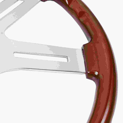 18 Inch 4 Spoke Wood Truck Steering Wheel for Freightliner, Kenworth, Peterbilt, Volvo