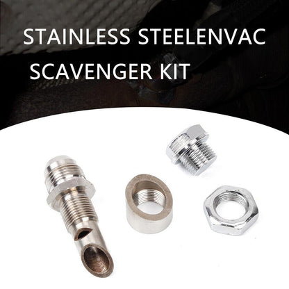 Universal Stainless Steel E-VAC Scavenger Kit Includes T304 SS E-VAC Fitting